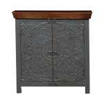 Sahana - 2 Door Accent Cabinet - Dark Brown - Image 2