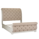 Abbey Park - Queen Upholstered Sleigh Bed - White - Image 3