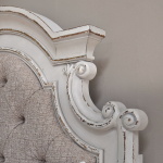 Magnolia Manor - Twin Upholstered Bed - White - Image 5