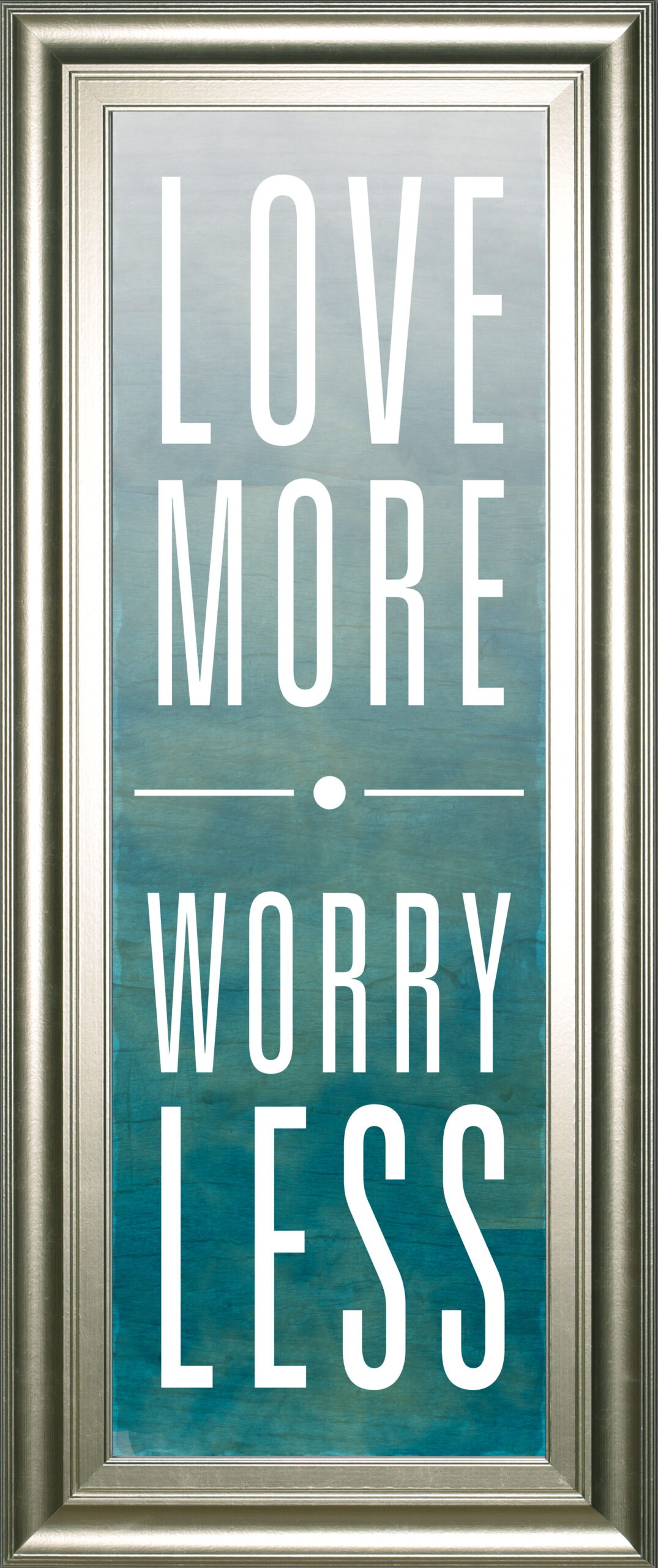 52a9429fda236d14e75aa3b8e78d993c Love By Sd Studios - Framed Print Wall Art - Blue - Image 1