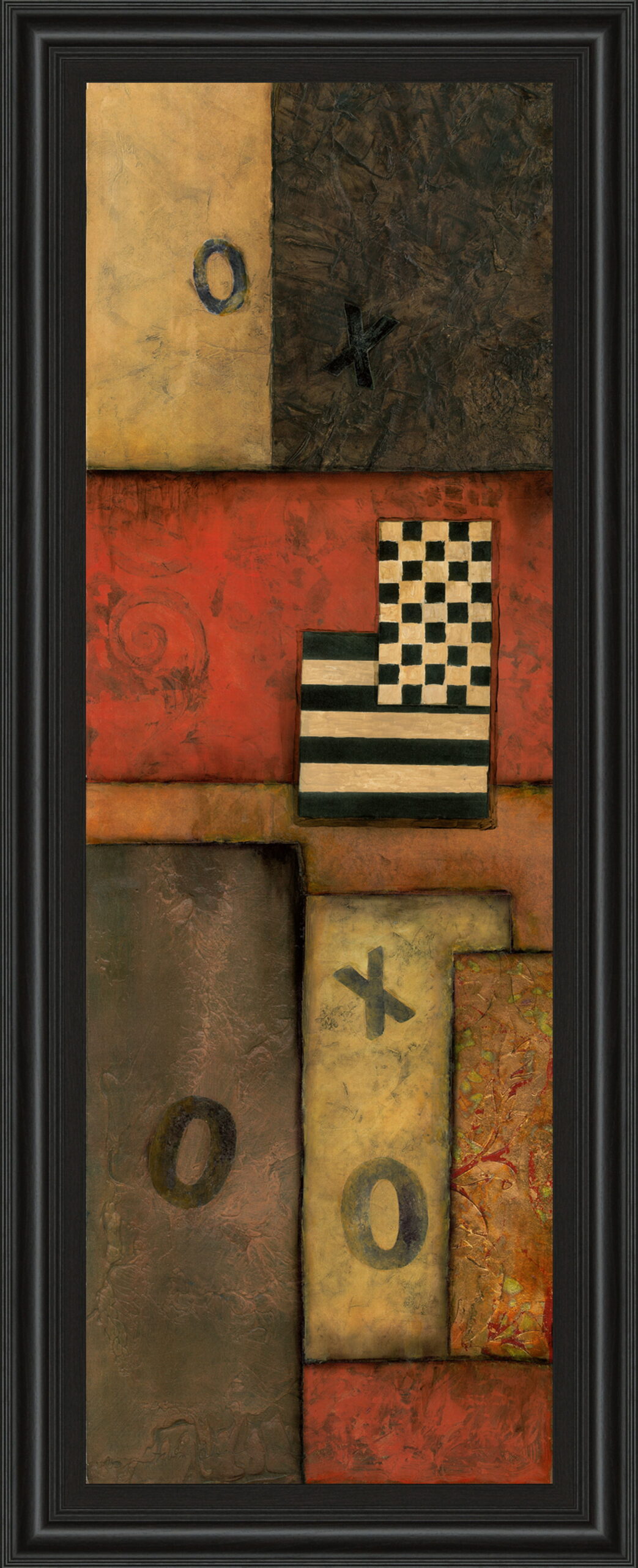 Right Move I By Norm Olson - Framed Print Wall Art - Light Brown