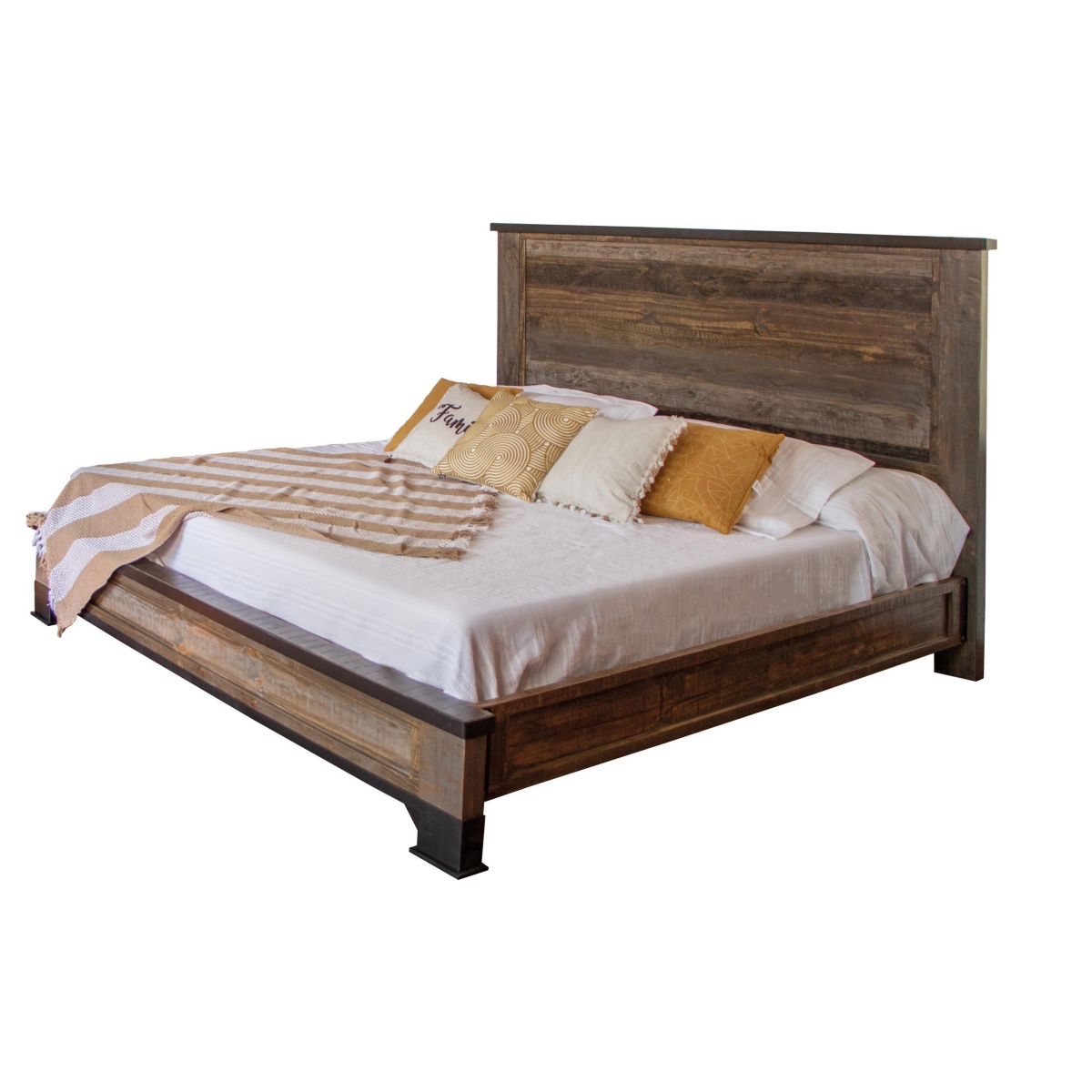 57d99938bdb74bad517a22dac3efb6ae Antique Gray - Queen Platform Bed - Image 1