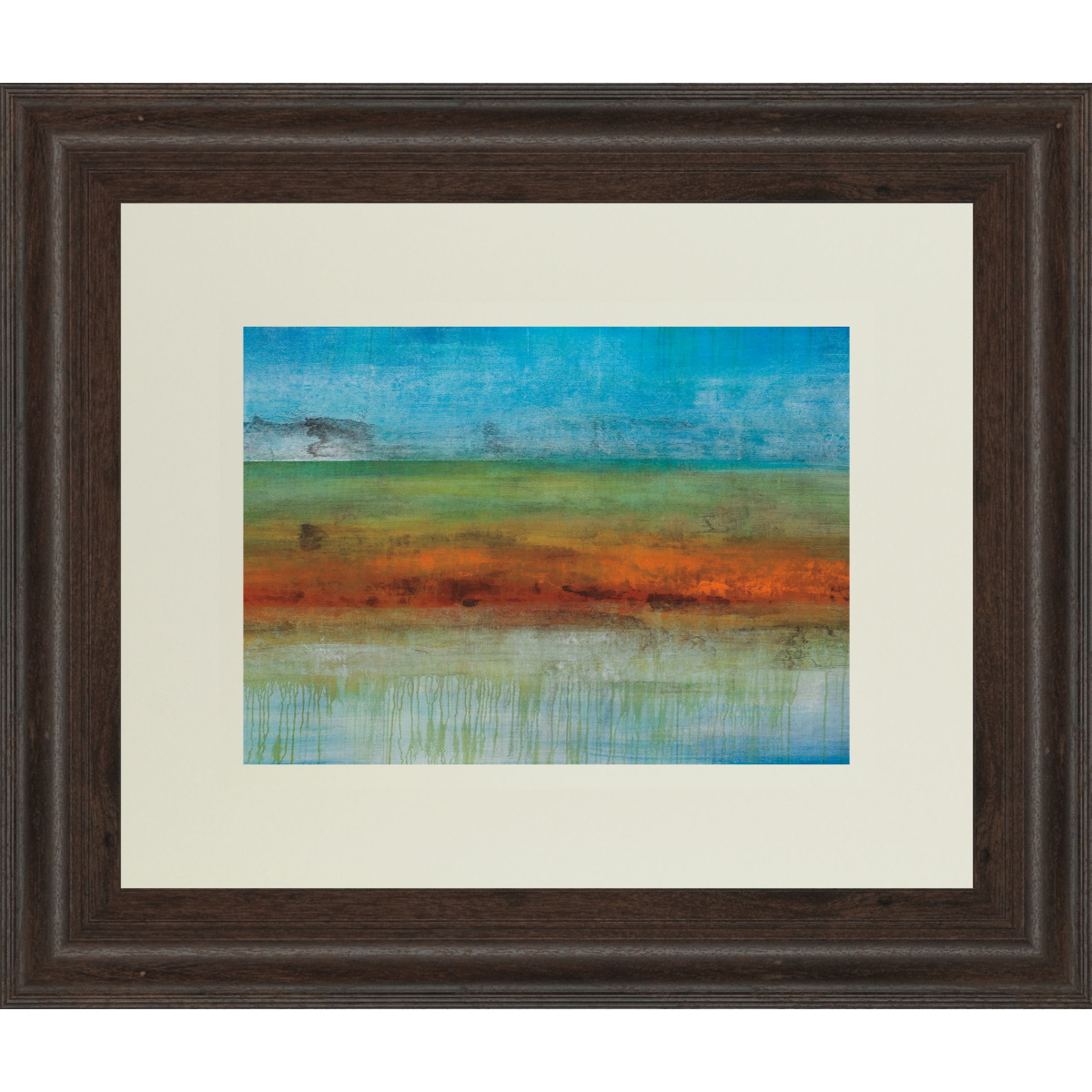 58d7503c4c957aa2b823471488d8a207 Brisbane By Brent Foreman - Framed Print Wall Art - Light Blue - Image 1