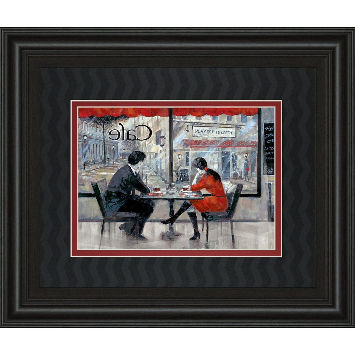 5b55b0235f0184768733c415ba70fd80 Player's Theatre By Ruanne Manning - Framed Print Wall Art - Dark Gray - Image 1