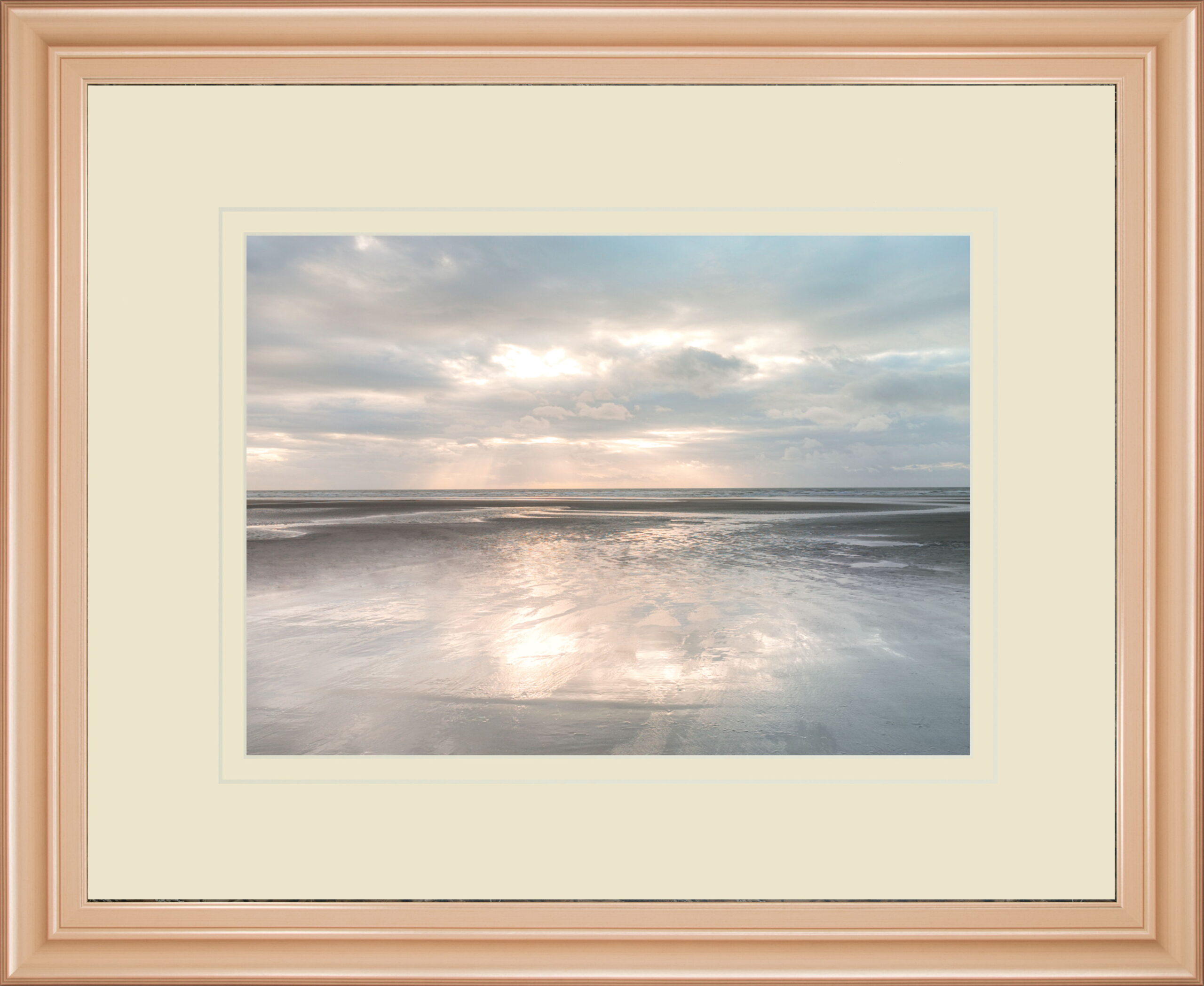 Silver Sands By Assaf Frank - Framed Print Wall Art - Beige