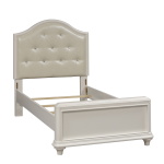 Stardust - Twin Panel Bed - White - Image 3