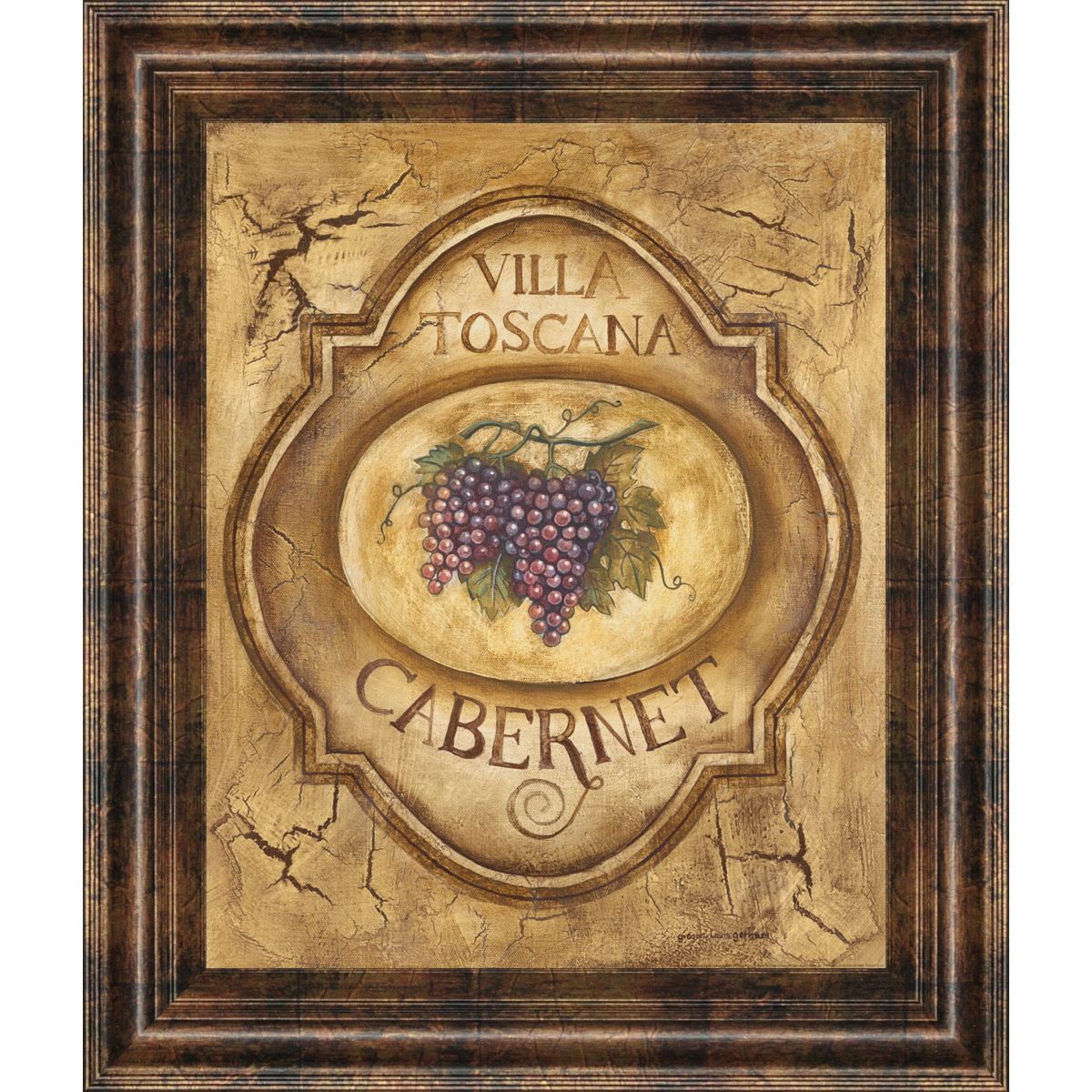 67e3a1f0ec936d2a9da52bb0b3920452 Cabernet By Gregory Gorham - Framed Print Wall Art - Gold - Image 1