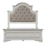 Magnolia Manor - Full Upholstered Bed - White - Image 2