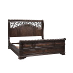 Arbor Place - King Sleigh Bed - Dark Brown - Image 3