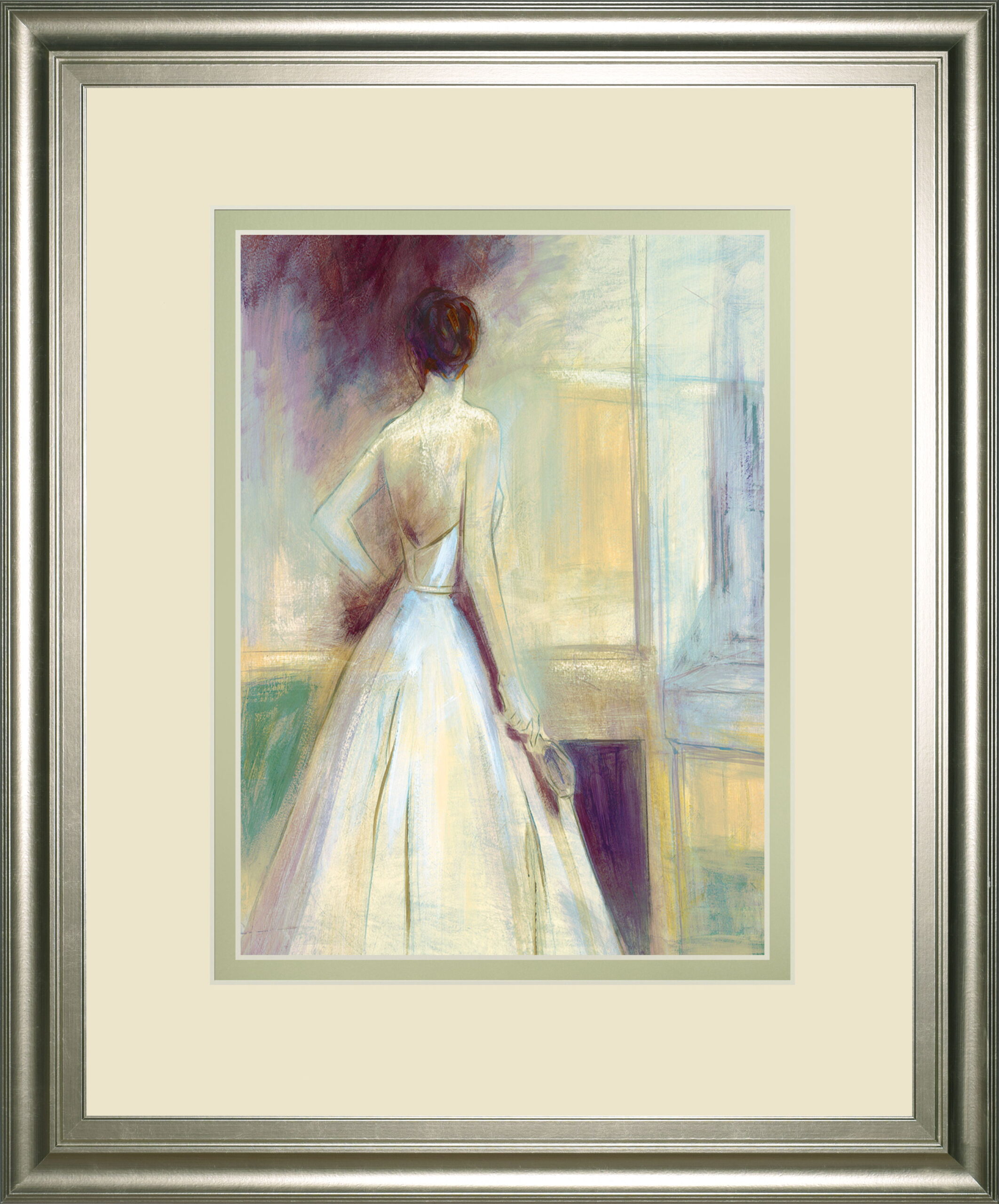 Getting Ready By Sutton - Framed Print Wall Art - Beige