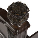 Messina Estates - King Poster Bed - Dark Brown - Image 3