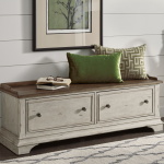 Morgan Creek - Storage Hall Bench - White - Image 2