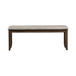 Santa Rosa - Upholstered Dining Bench - Light Brown - Image 2