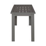 Plantation Key - Outdoor Dining Bench - Granite - Image 4