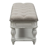Magnolia Manor - Bed Bench - White - Image 4