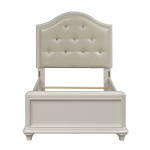 Stardust - Twin Panel Bed - White - Image 2