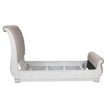 Magnolia Manor - King Upholstered Sleigh Bed - White - Image 4