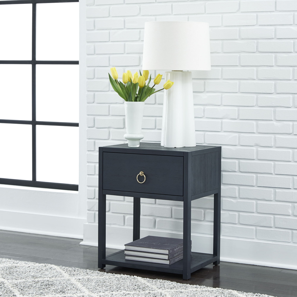 88ebb52e1c05064e342d1f95b5b6d0cc East End - 1 Shelf Accent Table - Black - Image 1