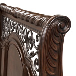 Arbor Place - King Sleigh Bed - Dark Brown - Image 7