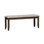 Santa Rosa - Upholstered Dining Bench - Light Brown - Image 3