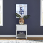 East End - 1 Drawer 1 Shelf Accent Table - White