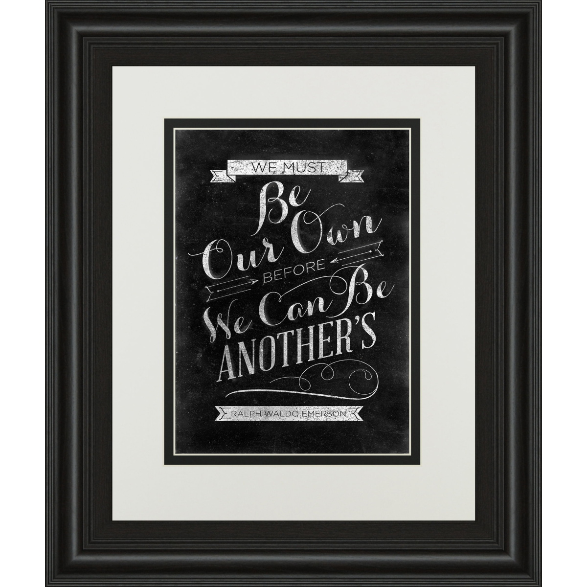 8c3cabf4f97aa644ef34a9c843d87b82 Be Our Own By Sd Graphic - Framed Print Wall Art - Black - Image 1