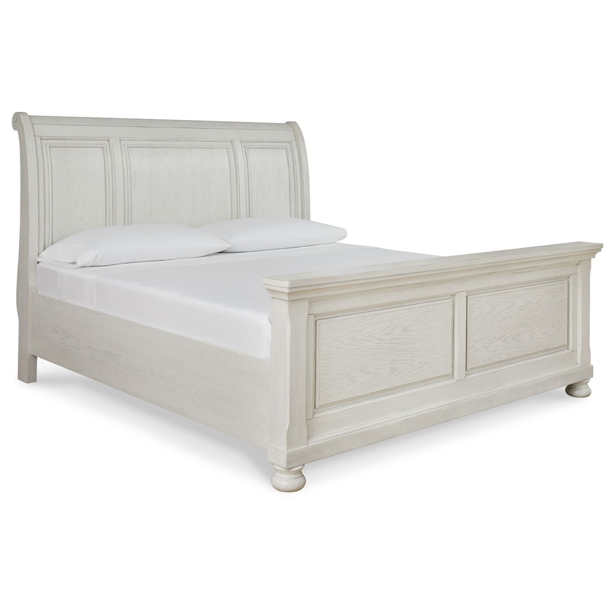 8df7a7cec7c0169545fa191d0a50d5ed Robbinsdale - King Sleigh Bed - Antique White - Image 1