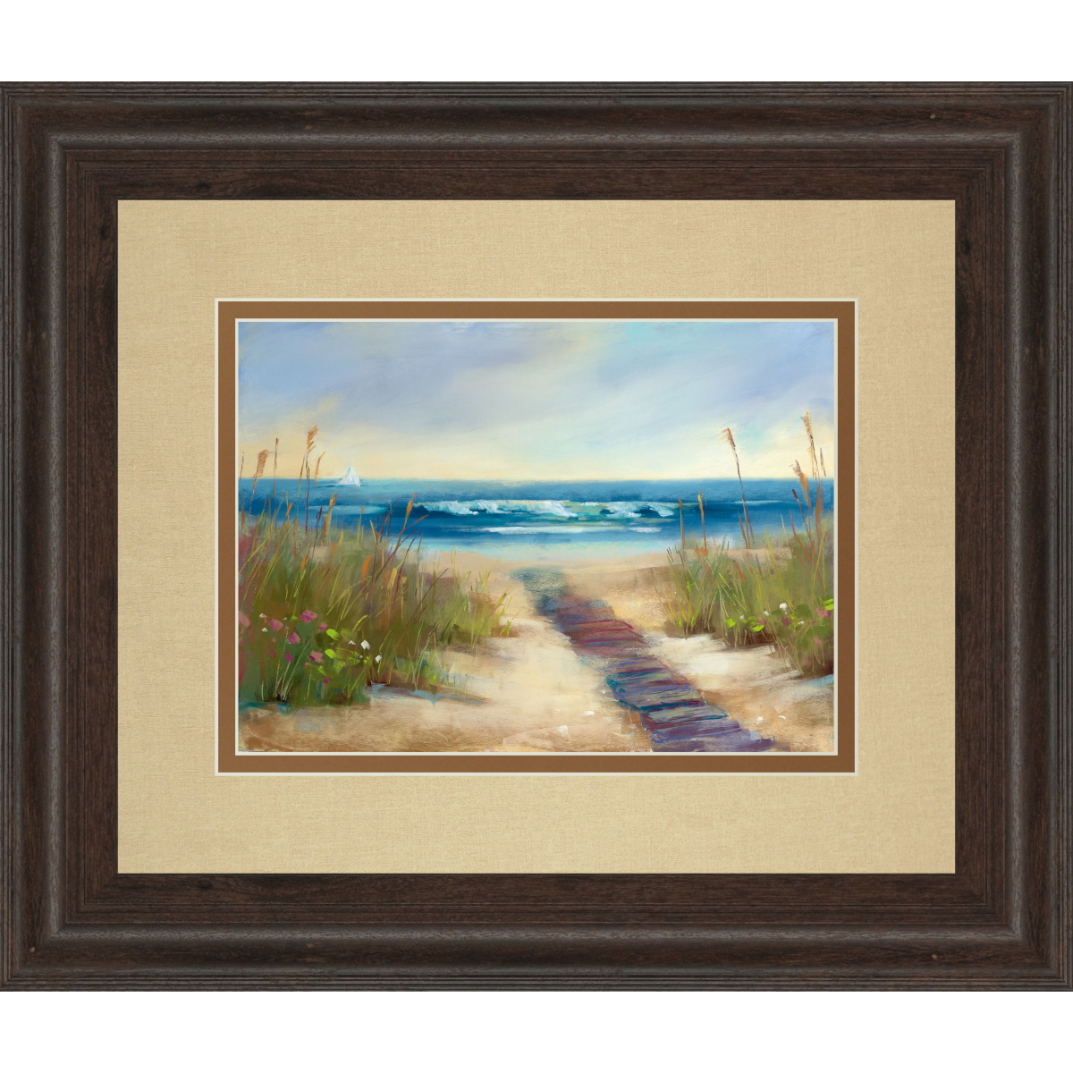 8e106a00b4edd9e5ce7060622196bc00 Erenity Il By Karen Marguliss - Framed Print Wall Art - Beige - Image 1