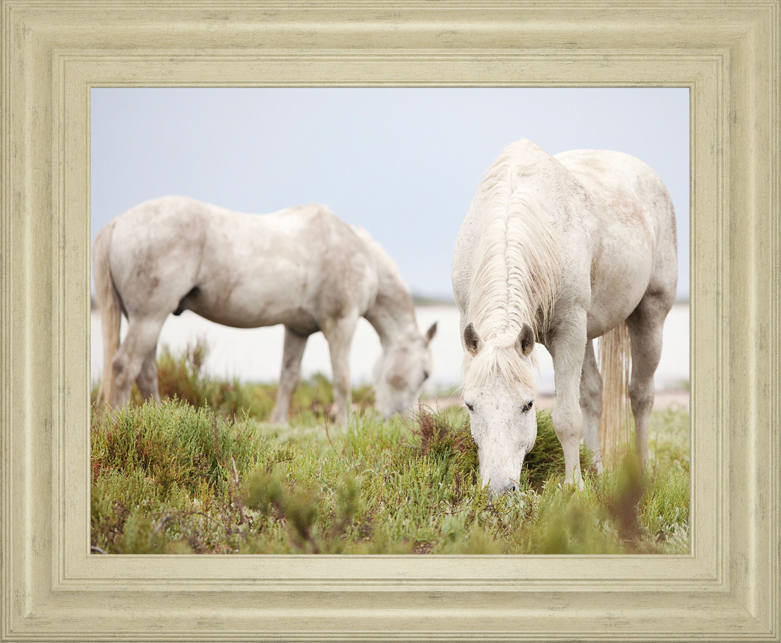 Peace By Irene Suchocki - Framed Print Wall Art - Beige