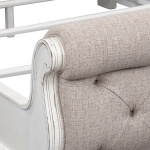 Magnolia Manor - Queen Upholstered Sleigh Bed - White - Image 6