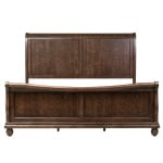 Rustic Traditions - California King Sleigh Bed - Dark Brown - Image 2