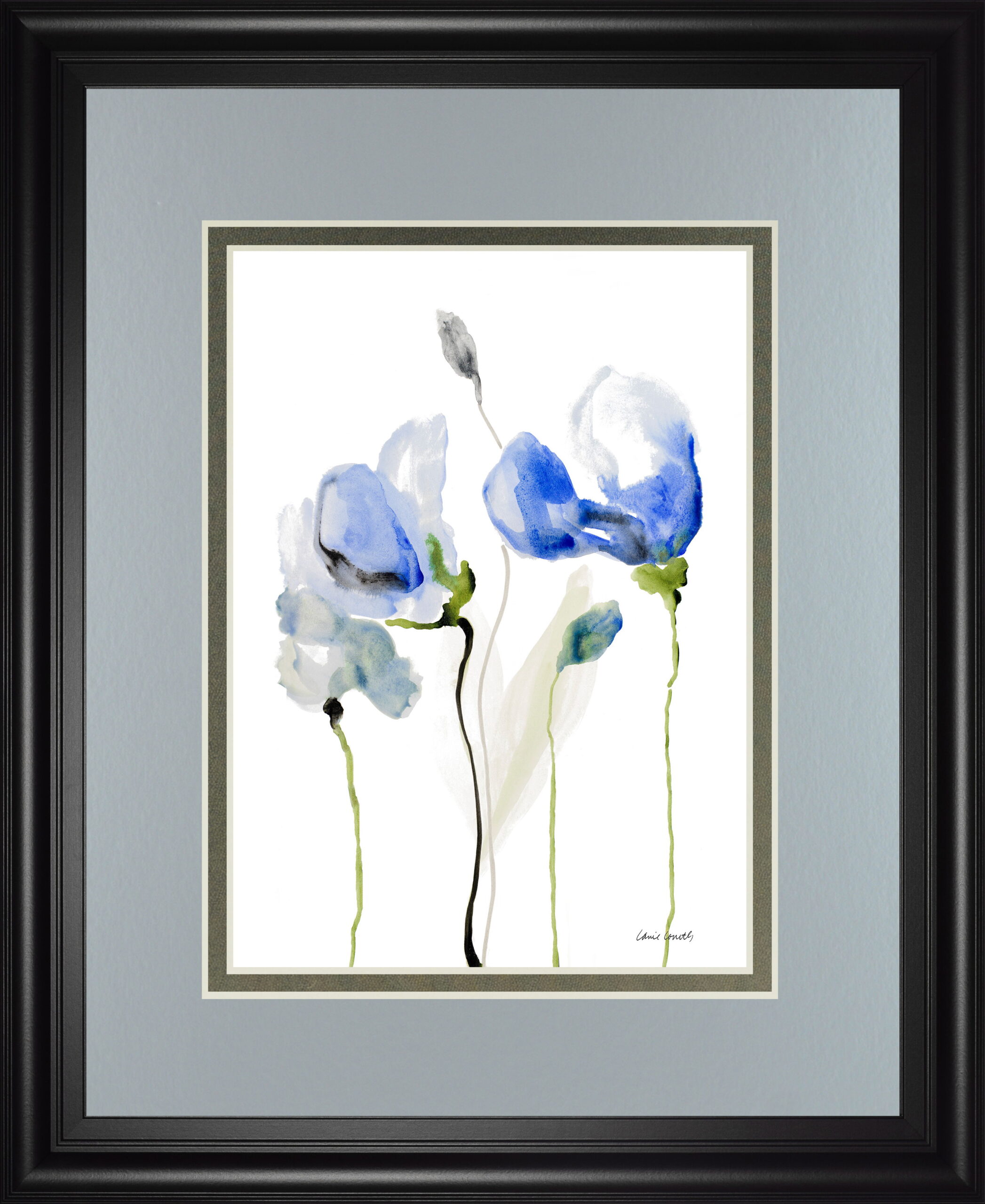 All Poppies Il By Lanie Loreth - Framed Print Wall Art - Gray