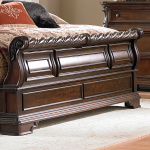 Arbor Place - Queen Sleigh Bed - Dark Brown - Image 5