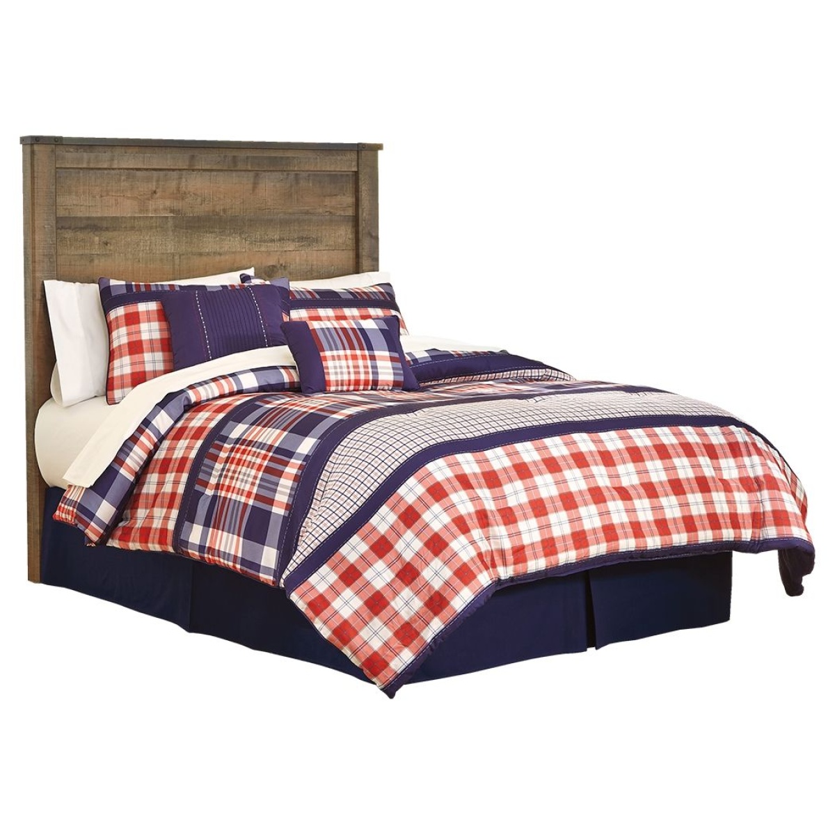 b432accd5c895d63709b04a30b336dd9 Trinell - Full Panel Headboard - Brown - Image 1