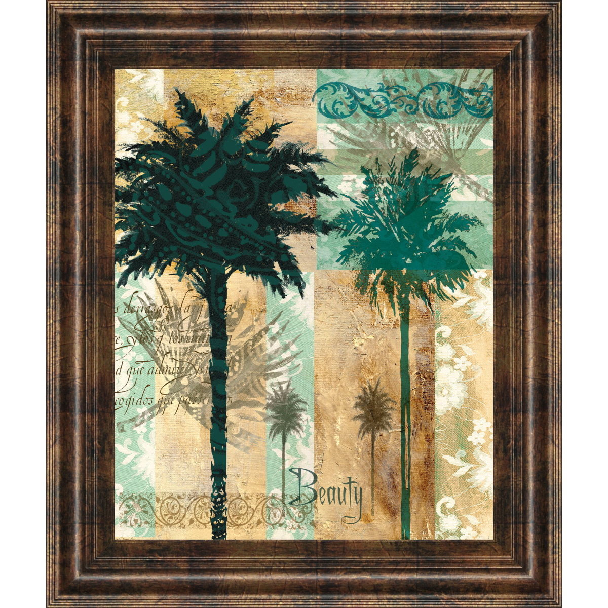 b48a9bd423a13edf721f54e3928b82b9 Palm Il By Maeve Fitzsimons - Framed Print Wall Art - Green - Image 1