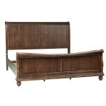 Rustic Traditions - California King Sleigh Bed - Dark Brown - Image 3