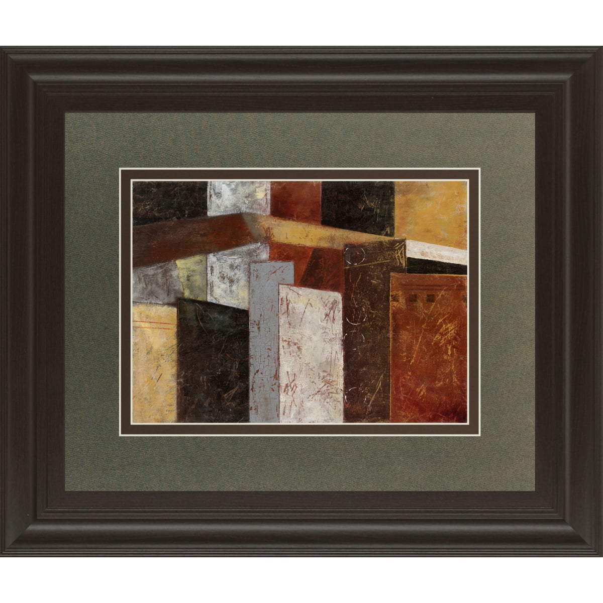 b8274e86beb4f67fbe49bcfd87b3de49 In The City Il By Carol Robinson - Framed Print Wall Art - Dark Brown - Image 1