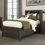 Thornwood Hills - Full Bookcase Bed - Dark Gray