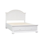 Summer House - Queen Storage Bed - White - Image 3