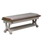 Farmhouse Reimagined - Bed Bench - White - Image 2