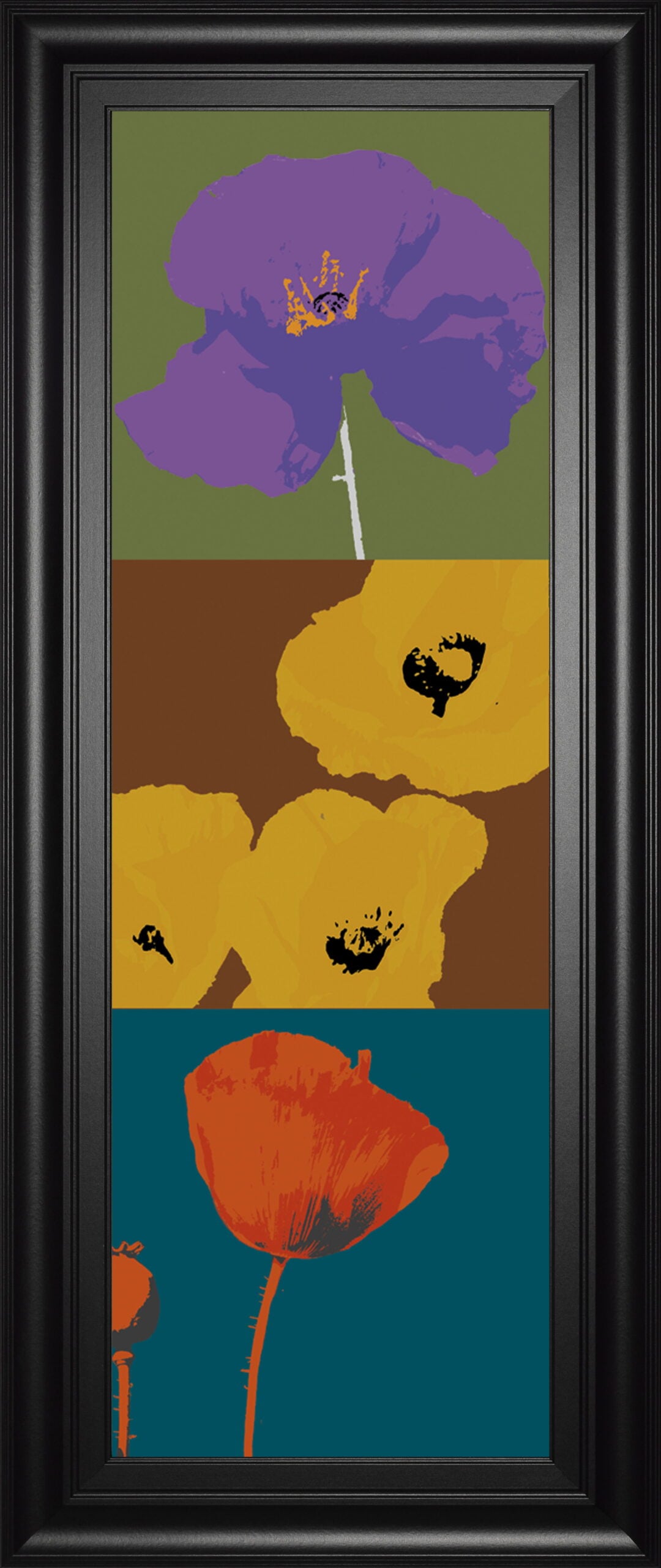 Pop Poppies By Li-legger - 18 x 42 - Yellow