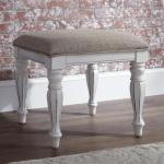 Magnolia Manor - Vanity Stool - White - Image 2