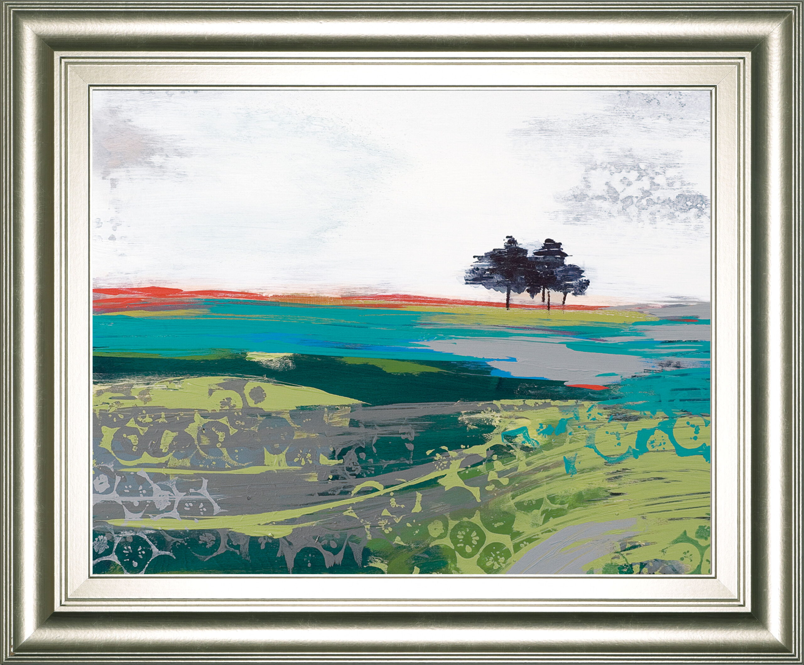 Summer Breeze By Leslie Bernsen - Framed Print Wall Art - Gray