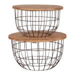 Akins - Nesting Caged Accent Tables - Light Brown - Image 2