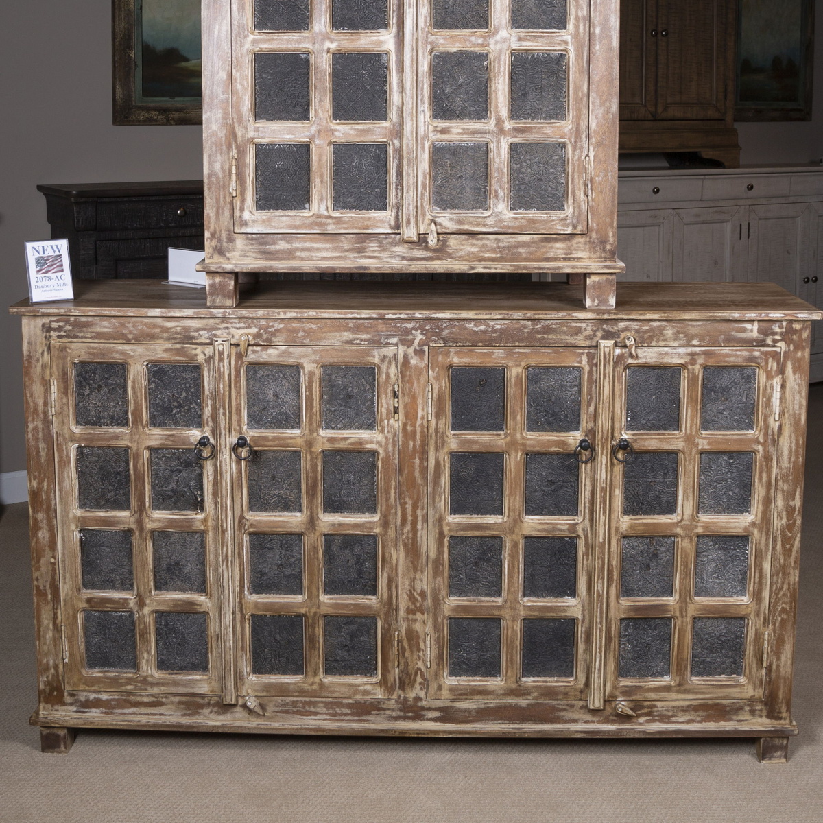 d04643dbe6c8dd9b7bb7a075cfe7340e Danbury Mills - 4 Door Accent Cabinet - Light Brown - Image 1