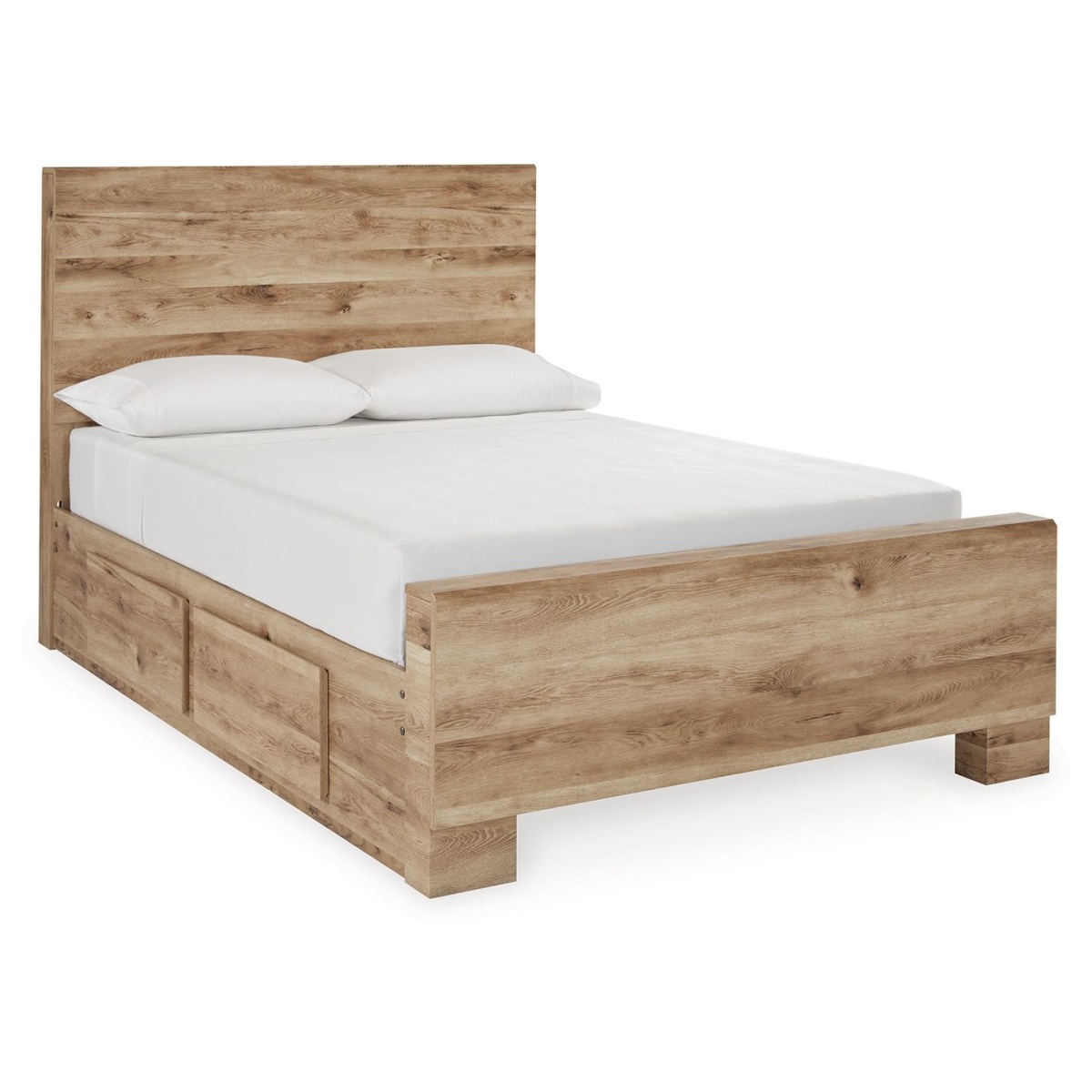 d0aea1e6195c975a15f9cd8d8bd1b96e Hyanna - Full Panel Bed With 1 Side Storage - Tan - Image 1
