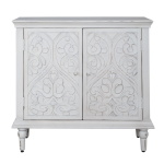 French Quarter - 2 Door Accent Cabinet - White - Image 2