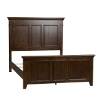 Saddlebrook - Queen Panel Bed - Dark Brown - Image 3