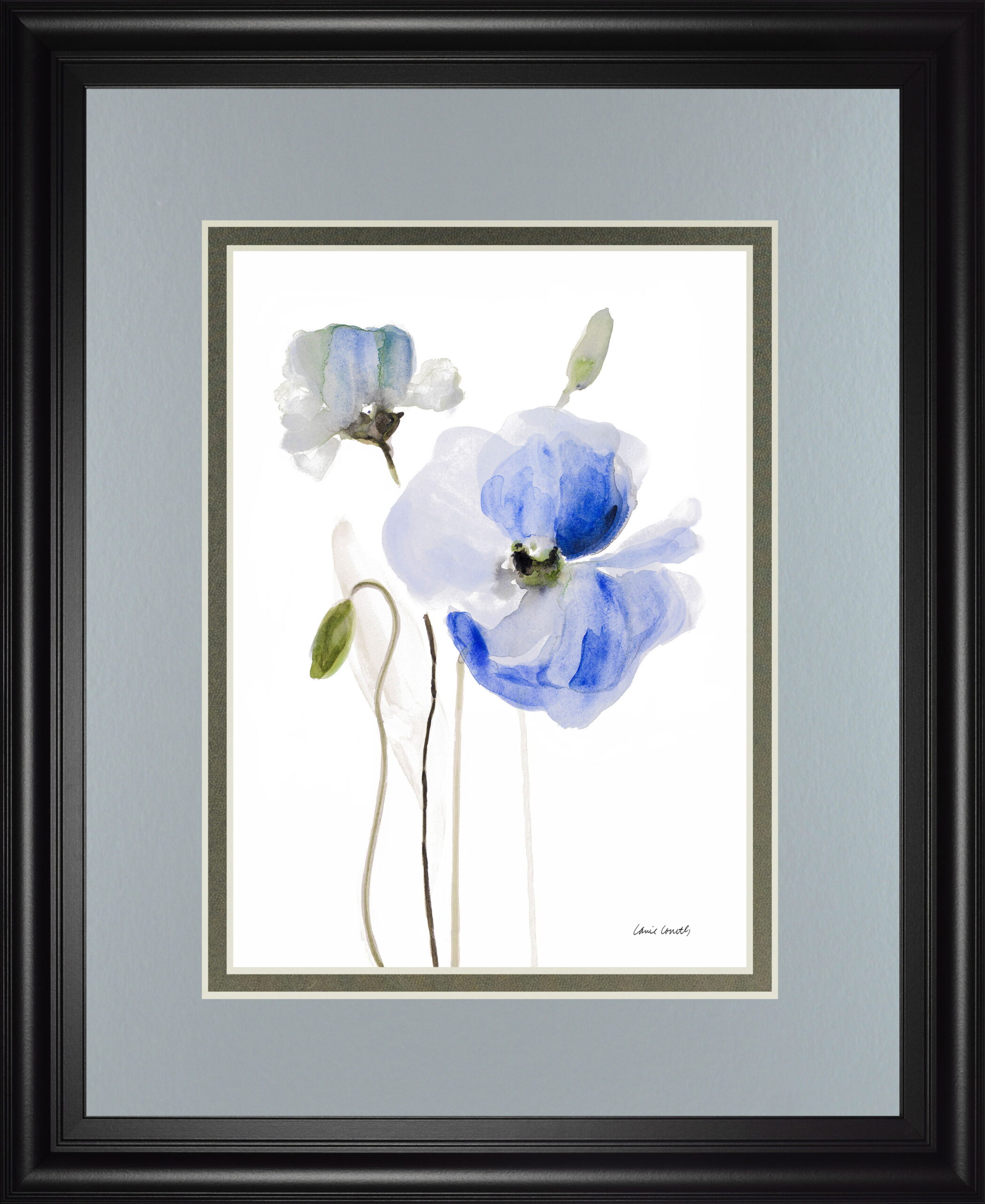 All Poppies I By Lanie Loreth - Framed Print Wall Art - Gray