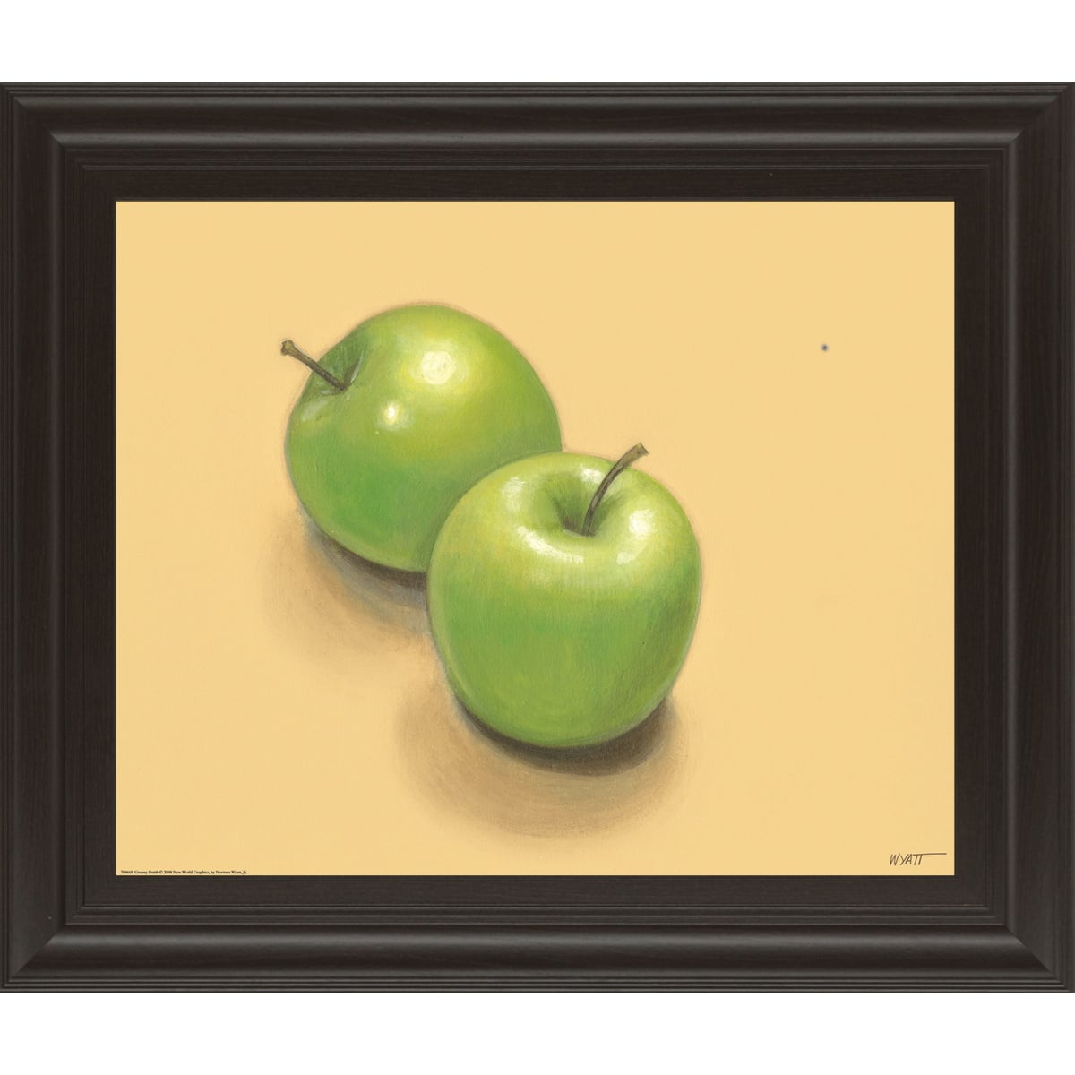 d89dfe7cc8a9ae0e220dc4416d9a7c3f Green Apples - Framed Print Wall Art - Green - Image 1